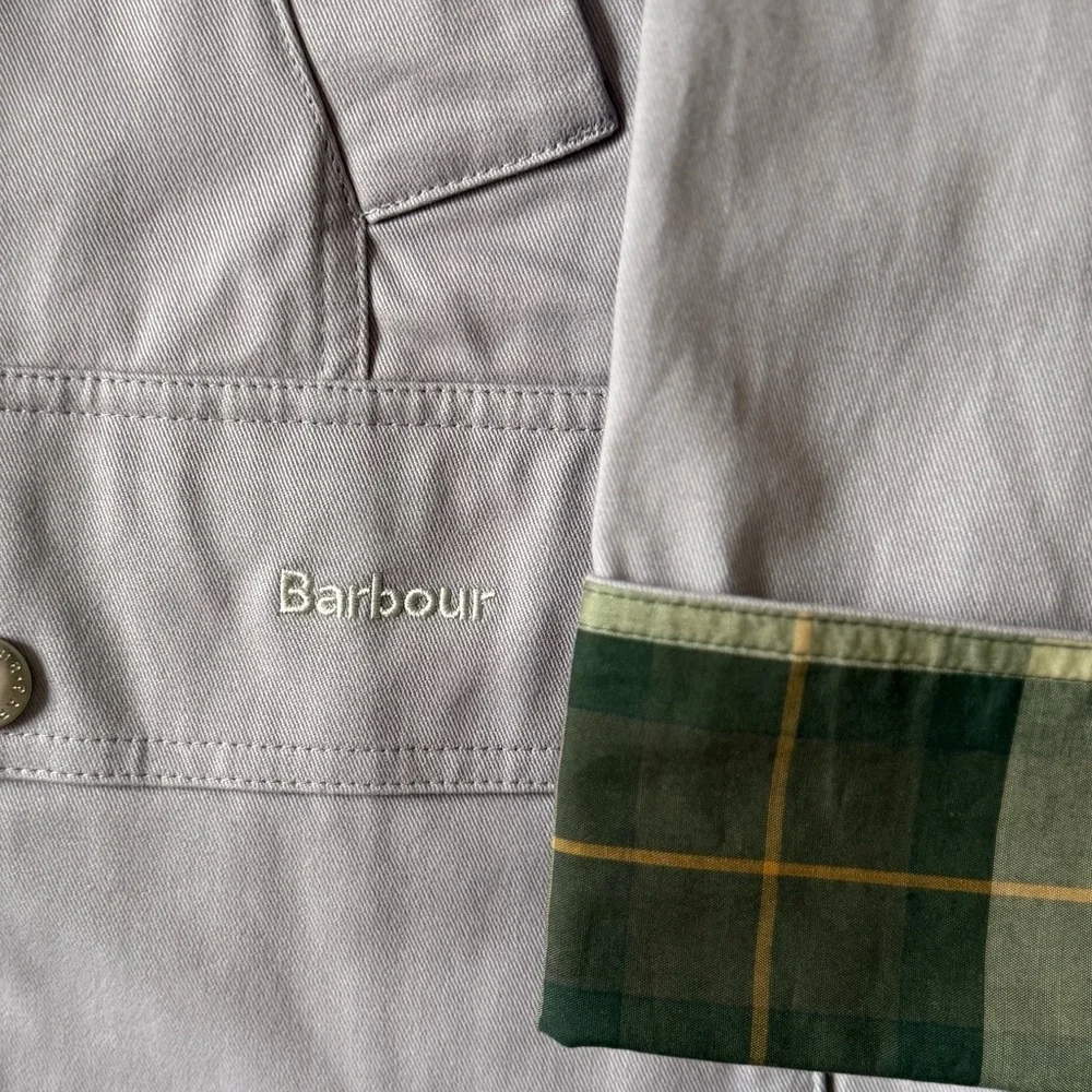 NWT Barbour Modern Beadnell Casual Jacket in Lavender w Plaid & Corduroy Trim - Picture 8 of 8